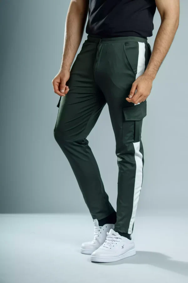 Buyermarket Gym Joggers for Men (Olive Green)