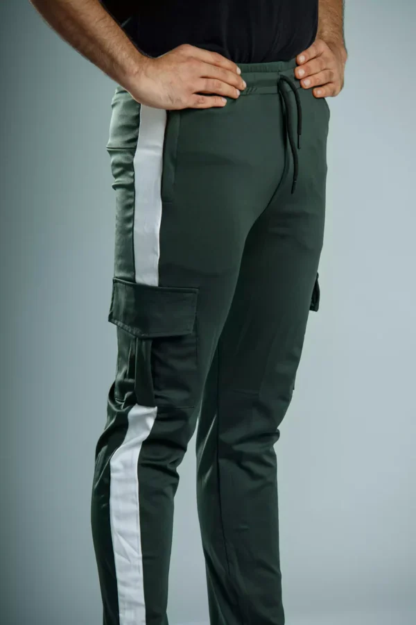 Buyermarket Gym Joggers for Men (Olive Green) - Image 2