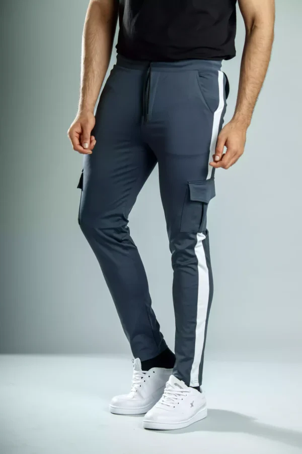Buyermarket Gym Joggers for Men (Anchor Grey) - Image 2