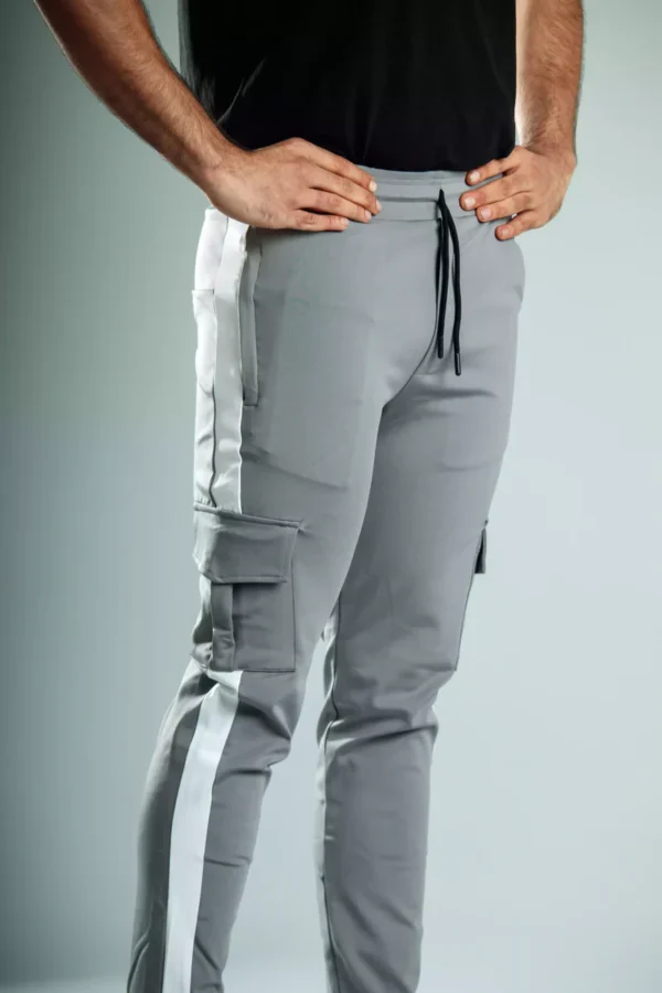 Buyermarket Gym Joggers for Men (Steel Grey) - Image 2