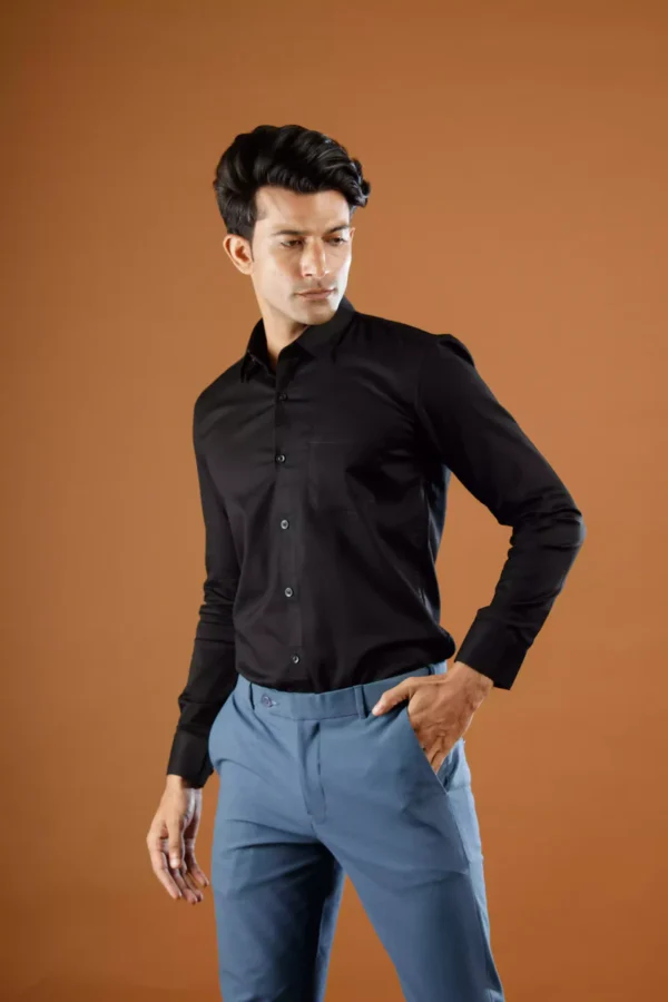 Buyermarket Nix Plain Shirt for Men - Image 2