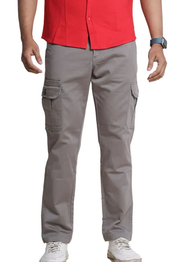 Buyermarket Gray Huskie Denim Cargo Pants - Image 2